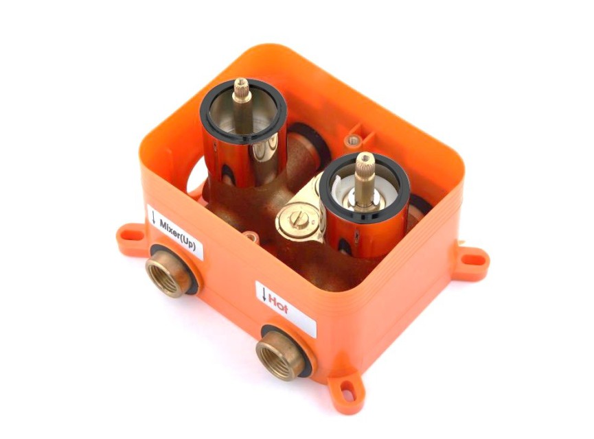 One pack inbouw-regendoucheset Plafonduitloop 300mm Vierkant