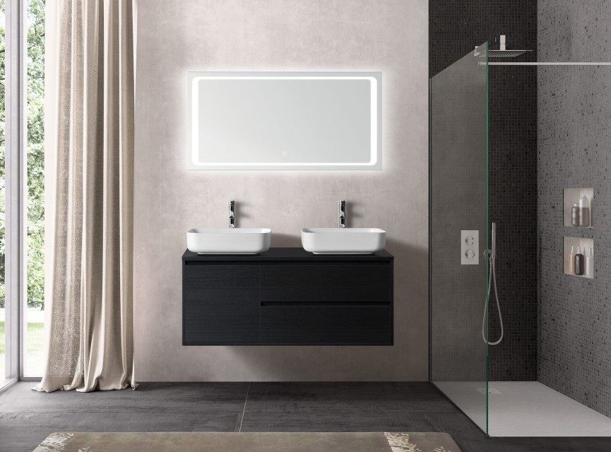 Florence Badmeubelset Birmingham 120cm Zwart