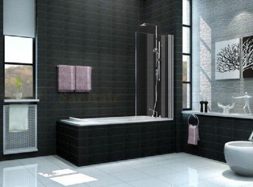 Badwand 800x1500 6mm NANO chroom