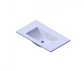 Florence Wastafel Parijs 80cm Zonder Kraangat Wit