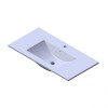 Florence Wastafel Parijs 90cm Met Kraangat Wit