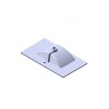 Florence Wastafel Parijs 80cm Met Kraangat Wit