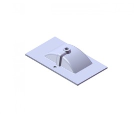 Florence Wastafel Parijs 80cm Met Kraangat Wit