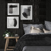 Handmade Trendy Black Hoogglans Wandtegel / Metro tegel / 5x25 / tbv Woonkamer muur / Badkamer / Toilet / Winkelruimte