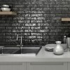Brickwall Negro 7x28 / tbv Woonkamer muur / Badkamer / Toilet / Winkelruimte
