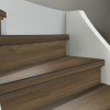 TRAPRENOVATIE SET PADDINGTON WARM BROWN / PVC ( SET Ten behoeve van 4 TRAPTREDES + PROFIELEN )
