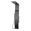 Berdorf douchepaneel aluminium mat-zwart 1470x2030 mm