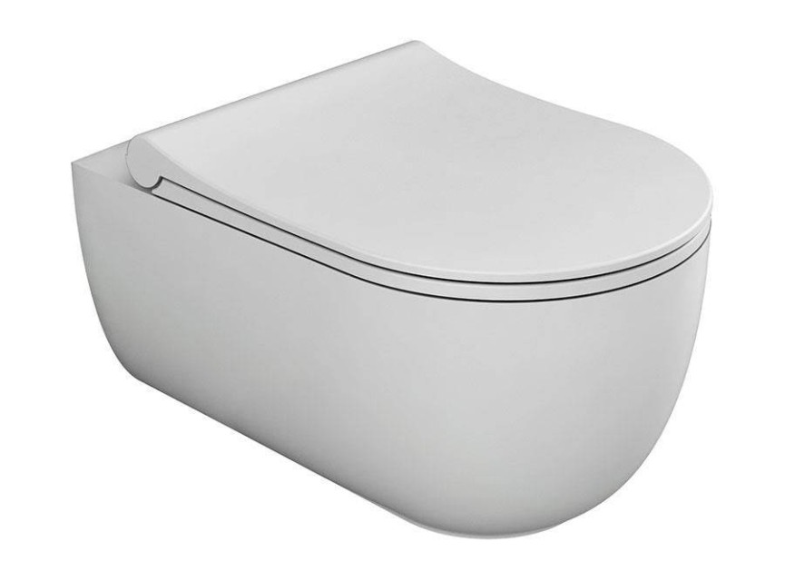 KOUD en WARM - VOKHA Wandcloset met sproeier en ingebouwde WARM en KOUD waterkraan + Softclose Bril