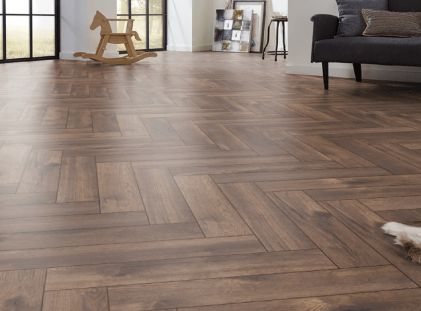 Floorlife Bayside Waterproof Visgraat laminaat donker gerookt 15x60