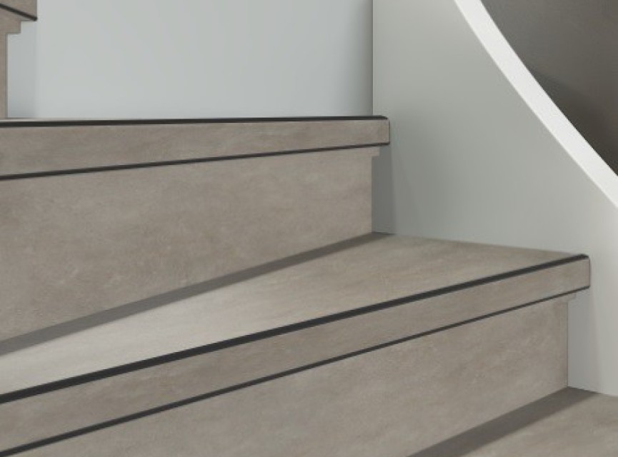 TRAPRENOVATIE SET victoria Beige / PVC ( SET Ten behoeve van 4 TRAPTREDES + PROFIELEN )