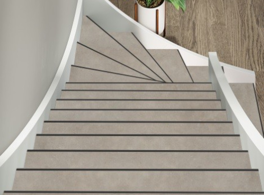 TRAPRENOVATIE SET victoria Beige / PVC ( SET Ten behoeve van 4 TRAPTREDES + PROFIELEN )