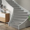 TRAPRENOVATIE SET VICTORIA LIGHT GREY / PVC ( SET Ten behoeve van 4 TRAPTREDES + PROFIELEN )