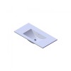 Florence Wastafel Parijs 80cm Zonder Kraangat Mat wit