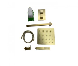 Florence Showerset Palermo Vierkant 10 Inch Muur Goud