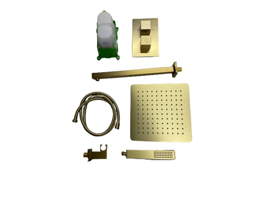 Florence Showerset Palermo Vierkant 10 Inch Muur Goud