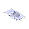 Florence Wastafel Parijs 90cm Zonder Kraangat Mat wit