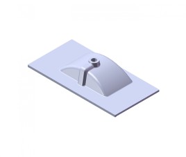 Florence Wastafel Parijs 90cm Zonder Kraangat Mat wit