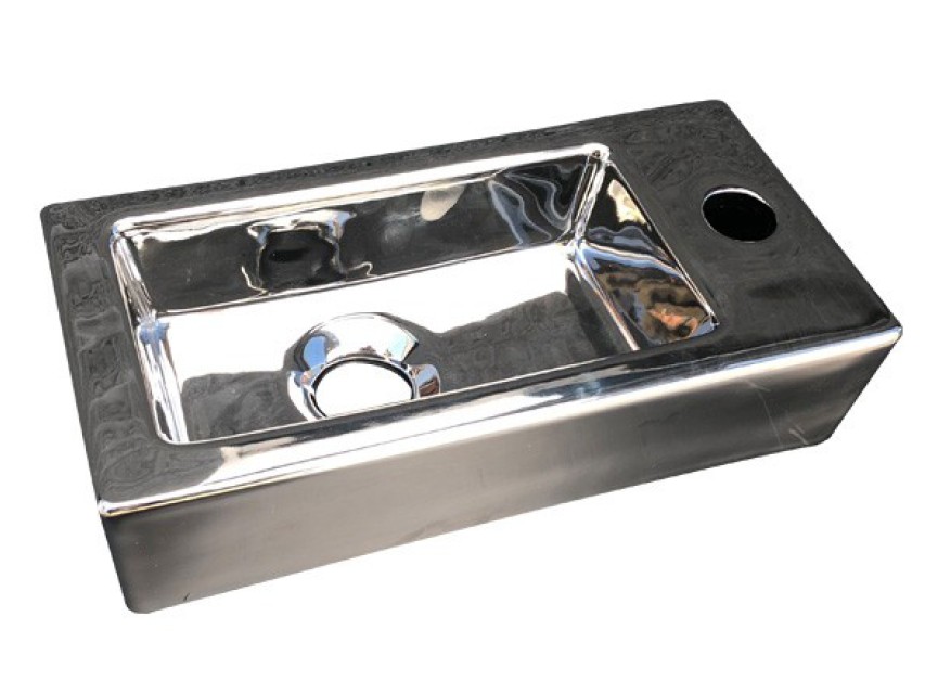 fontein Farnetta Rechts 37x18x9cm glans-zilver