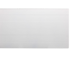 60x160 cm - Radiator Cover Lined (Gegroefde voorplaat) - Wit (RAL 9016)
