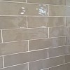 Handmade Taupe Hoogglans Wandtegel / Metro tegel / 7,5 x 30 / tbv Woonkamer muur / Badkamer / Toilet / Winkelruimte