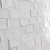 Handmade Wit Hoogglans Wandtegel / Metro tegel / 7,5 x 30 / tbv Woonkamer muur / Badkamer / Toilet / Winkelruimte