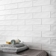 Handmade WIT MAT Wandtegel / Metro tegel / 7,5 x 30 / tbv Woonkamer muur / Badkamer / Toilet / Winkelruimte