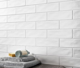 Handmade WIT MAT Wandtegel / Metro tegel / 7,5 x 30 / tbv Woonkamer muur / Badkamer / Toilet / Winkelruimte
