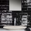Handmade Zwart Hoogglans Wandtegel / Metro tegel / 7,5 x 30 /  tbv Woonkamer muur / Badkamer / Toilet / Winkelruimte