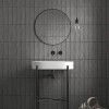 Handmade GRIJS MAT Wandtegel / Metro tegel / 7,5 x 30 / tbv Woonkamer muur / Badkamer / Toilet / Winkelruimte