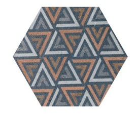 Small Collection Hexagon Dakar DECMIX 4 / MAT Keramisch ) / 22.3x22.3 / Wandtegel tbv Woonkamer muur / Badkamer / Toilet / Winkelruimte