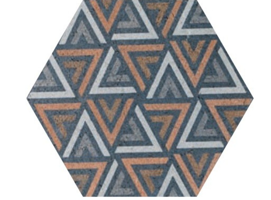 Small Collection Hexagon Dakar DECMIX 4 / MAT Keramisch ) / 22.3x22.3 / Wandtegel tbv Woonkamer muur / Badkamer / Toilet / Winkelruimte