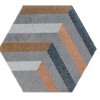 Small Collection Hexagon Dakar DECMIX  6 / MAT Keramisch ) / 22.3x22.3 / Wandtegel tbv Woonkamer muur / Badkamer / Toilet / Winkelruimte