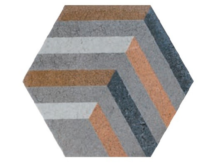 Small Collection Hexagon Dakar DECMIX  6 / MAT Keramisch ) / 22.3x22.3 / Wandtegel tbv Woonkamer muur / Badkamer / Toilet / Winkelruimte