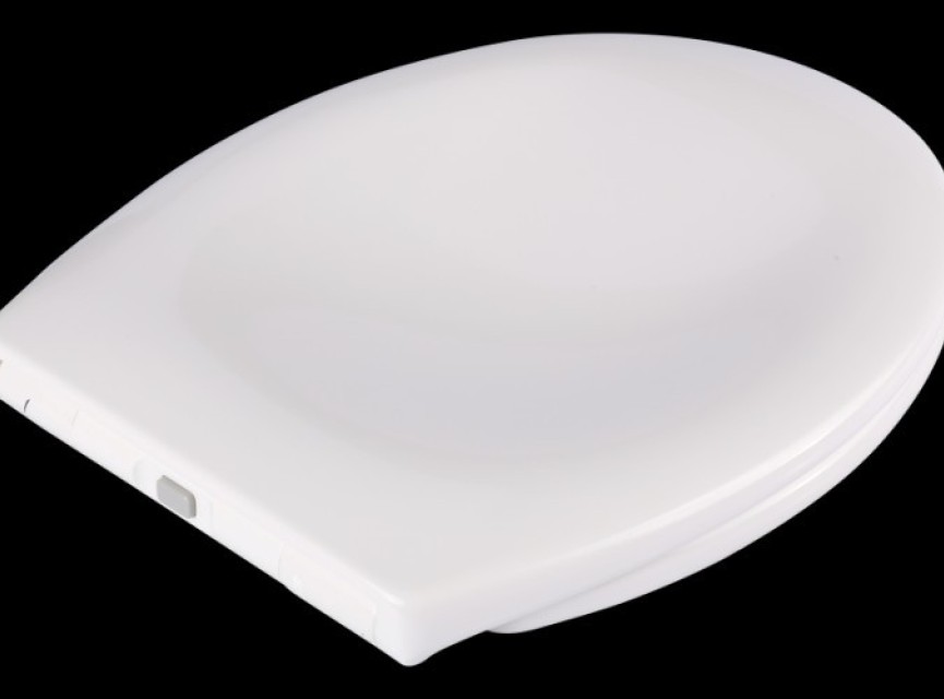 Demper one-touch soft-closing toiletzitting