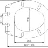 Demper one-touch soft-closing toiletzitting