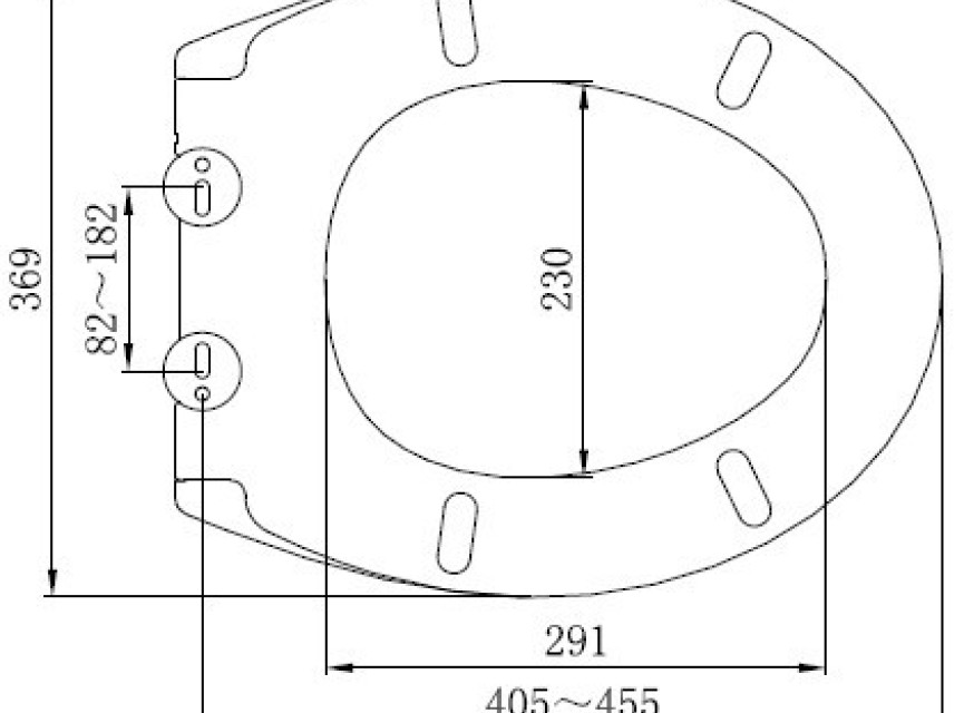 Demper one-touch soft-closing toiletzitting