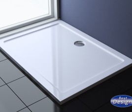 Dona lage rechthoekige douchebak 120x90x4cm