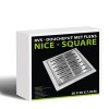 N-Square doucheput met flens 20x20x7.7cm
