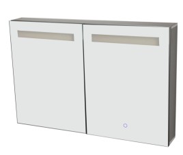 Aluma luxe spiegelkast incl. LED verlichting 80x60cm