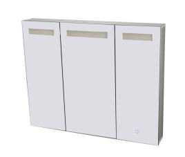 Aluma luxe spiegelkast incl. LED verlichting100x80cm