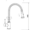 Flexflash RVS-304 Ore-Plus keukenkraan H=44cm