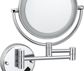 Steiner wand cosmeticaspiegel incl. LED verlichting chroom