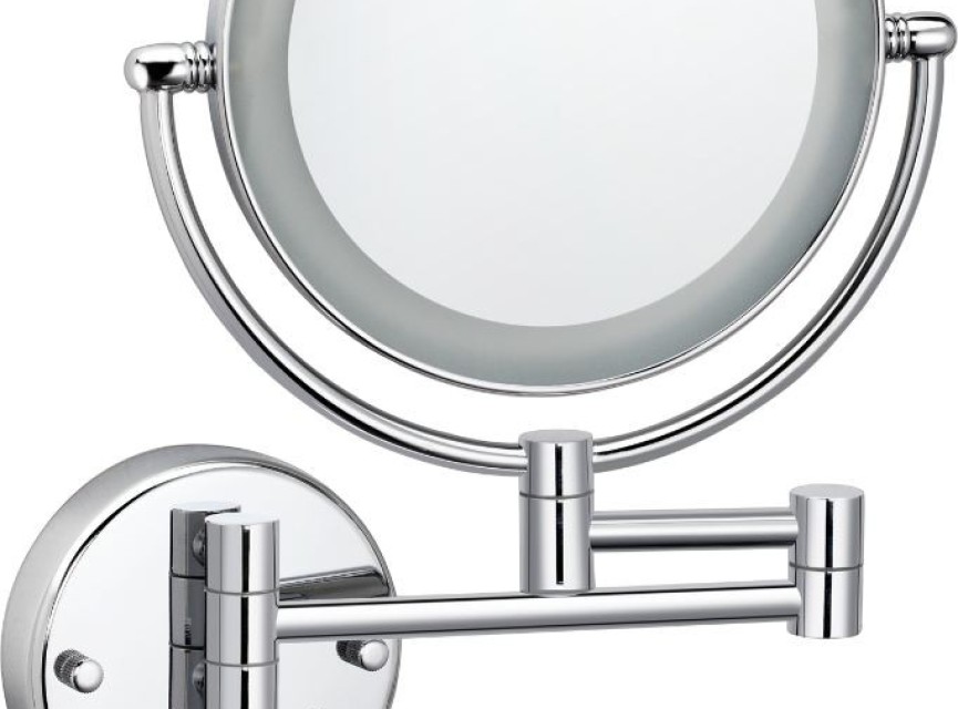 Steiner wand cosmeticaspiegel incl. LED verlichting chroom