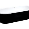 Black en White vrijstaand bad 178x80x55cm