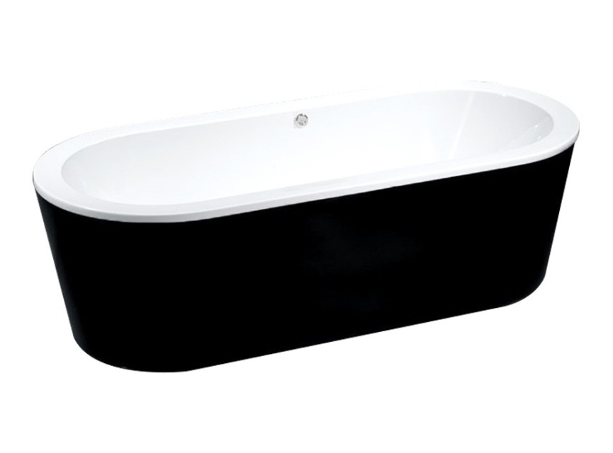 Black en White vrijstaand bad 178x80x55cm