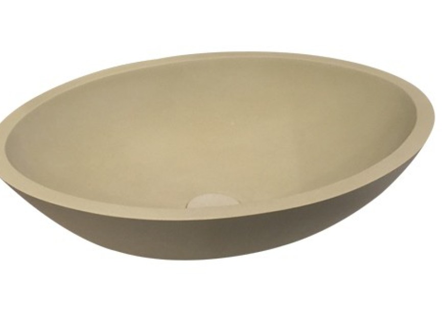 Epona-Sand opbouw waskom Just-Solid 52 cm