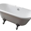 Roll-Top nostalgisch bad 178x81x63 cm inclusief poten