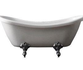 Double-Ended-Slip nostalgisch bad 176x70x76 cm inclusief poten
