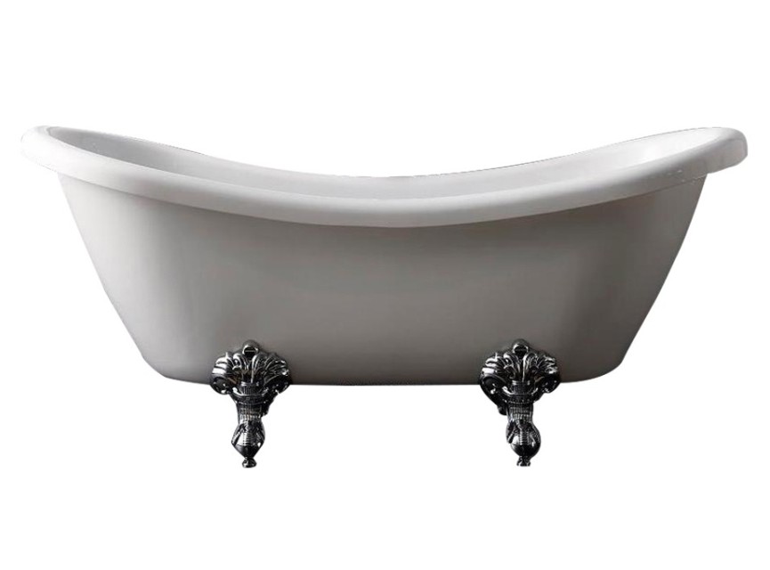 Double-Ended-Slip nostalgisch bad 176x70x76 cm inclusief poten