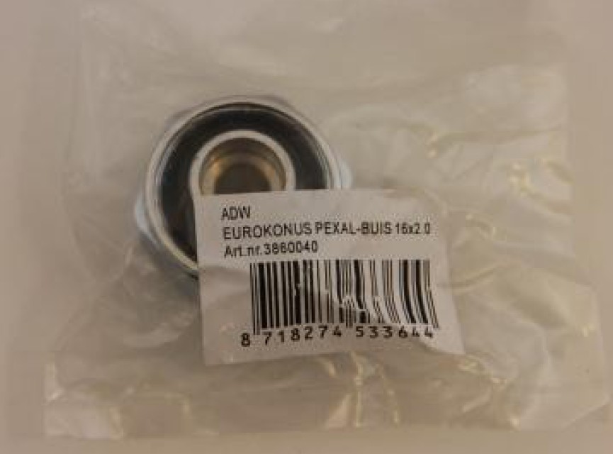 eurokonus koppeling Pexal 16x2.0x3/4  tbv.onderblok